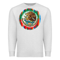 Oatmeal Heather Mexico Coat of Arms Premium Sweatshirt - texasbilliewilder