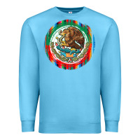 Ocean Blue Mexico Coat of Arms Premium Sweatshirt - texasbilliewilder