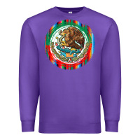 Purple Mexico Coat of Arms Premium Sweatshirt - texasbilliewilder