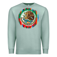 Seafoam Mexico Coat of Arms Premium Sweatshirt - texasbilliewilder