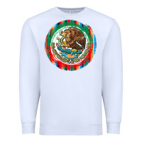 White Mexico Coat of Arms Premium Sweatshirt - texasbilliewilder