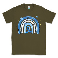 Army Green in april wear blue autism awareness Classic Tee - MaliasSmallBusiness