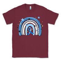 Burgundy in april wear blue autism awareness Classic Tee - MaliasSmallBusiness