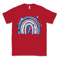 Red in april wear blue autism awareness Classic Tee - MaliasSmallBusiness