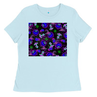 Baby Blue Halloween Ladies Tee - texasbilliewilder