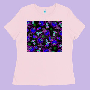 Halloween Ladies Tee Designed By Texasbilliewilder