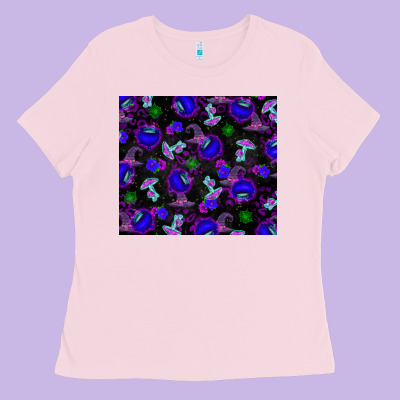 Halloween Ladies Tee Designed By Texasbilliewilder