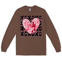Chestnut xoxo heart valentine's day Long Sleeve Tee - MaliasSmallBusiness
