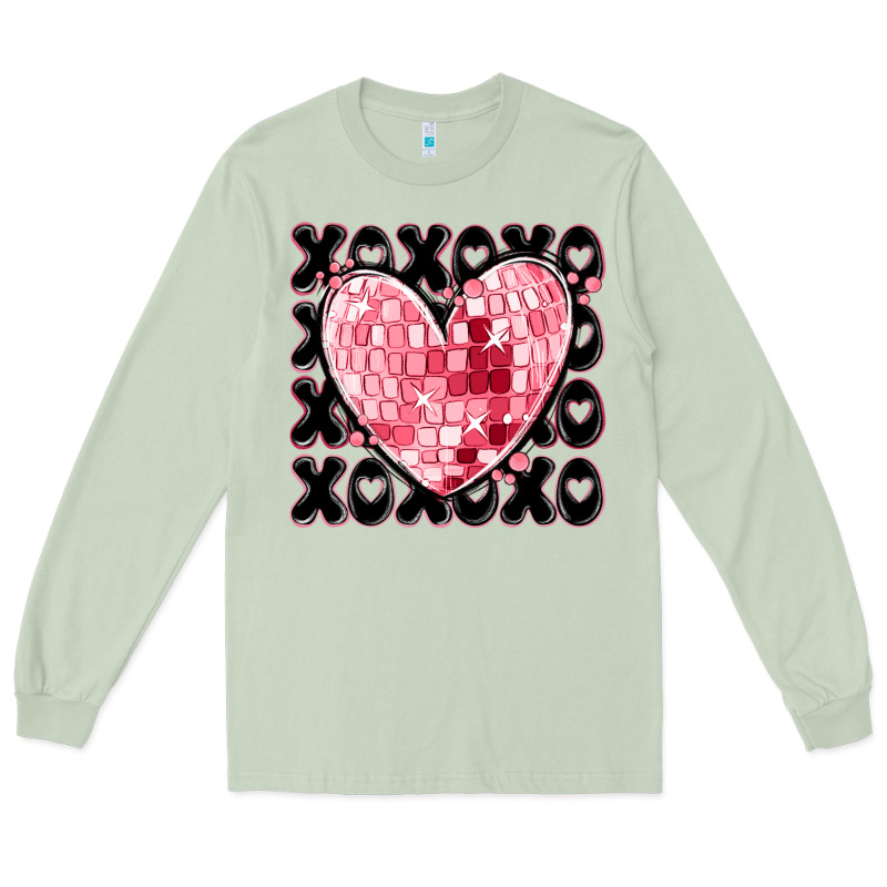 Xoxo Heart Valentine's Day Long Sleeve Tee by MaliasSmallBusiness | Teevron