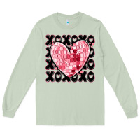 Matcha xoxo heart valentine's day Long Sleeve Tee - MaliasSmallBusiness