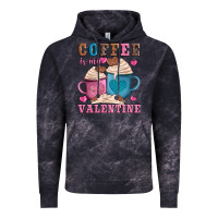Cloud Black valentines day coffe is my valentine Vintage Hoodie - AdoDesignShop
