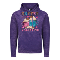 Cloud Purple valentines day coffe is my valentine Vintage Hoodie - AdoDesignShop