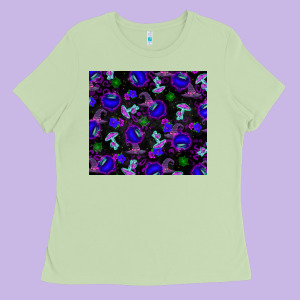 Halloween Ladies Tee Designed By Texasbilliewilder
