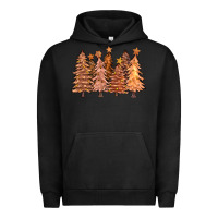 Pigment Black melanin christmas trees with lights Urban Hoodie - FaDigitalArtStudio
