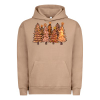 Pigment Burro melanin christmas trees with lights Urban Hoodie - FaDigitalArtStudio