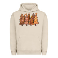 Pigment French Oak melanin christmas trees with lights Urban Hoodie - FaDigitalArtStudio