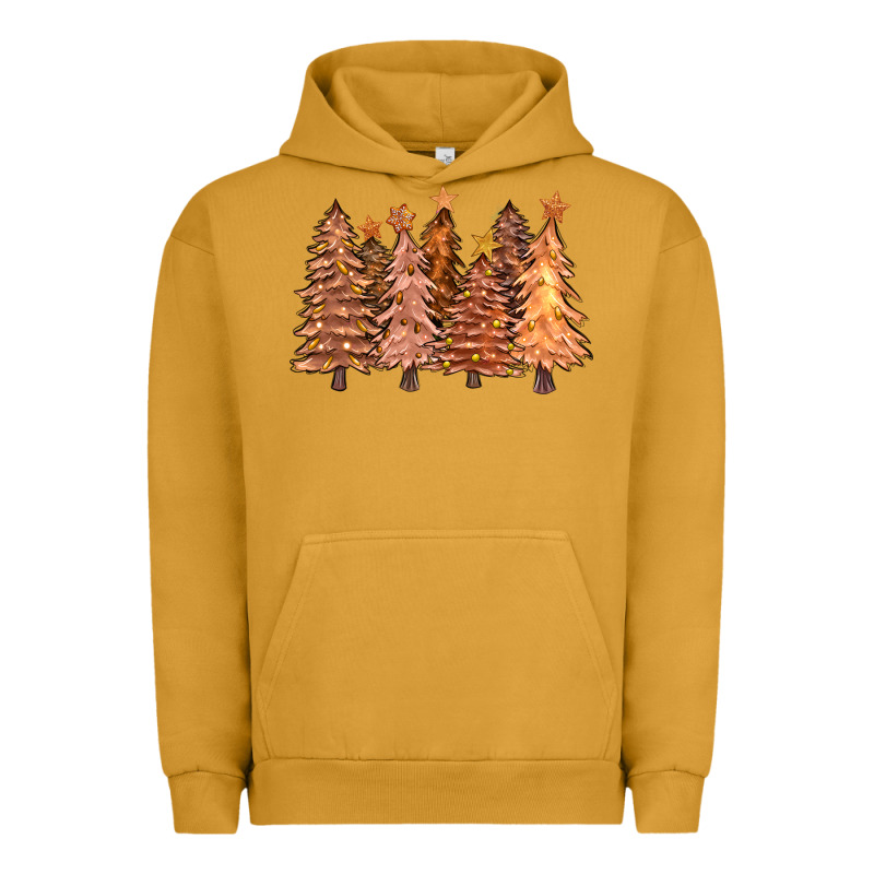 Melanin Christmas Trees With Lights Urban Hoodie by FaDigitalArtStudio | Teevron
