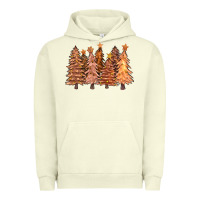Pigment Pistachio melanin christmas trees with lights Urban Hoodie - FaDigitalArtStudio