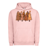 Pigment Salmon melanin christmas trees with lights Urban Hoodie - FaDigitalArtStudio