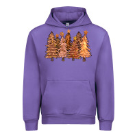 Tulip melanin christmas trees with lights Urban Hoodie - FaDigitalArtStudio