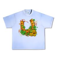 Grape Ice horseshoe with shamrocks and coin Urban Heavy Tee - AdoDesignShop