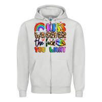 Kiss Whoever The Fuck You Want Zipper Hoodie | Teevron