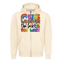 Sandshell kiss whoever the fuck you want Zipper Hoodie - LillyAllenDesigns