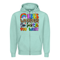 Seafoam kiss whoever the fuck you want Zipper Hoodie - LillyAllenDesigns