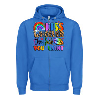 True Royal kiss whoever the fuck you want Zipper Hoodie - LillyAllenDesigns