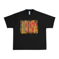 Black christmas reindeers leopard background Urban Heavy Tee - BarkalooDesign