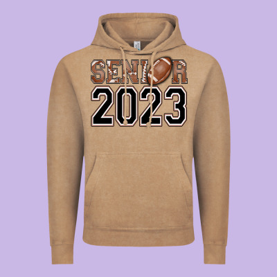 Senior 2023 American Football Vintage Hoodie Designed By Adodesignshop