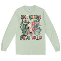 Matcha she kinda buck wild Long Sleeve Tee - MaliasSmallBusiness