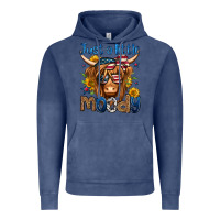 Vintage Denim just a little moody 4th of july long haired cow Vintage Hoodie - Jasminsmagicworld