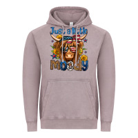 Vintage Zinc just a little moody 4th of july long haired cow Vintage Hoodie - Jasminsmagicworld