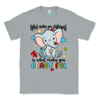 Heather Grey what makes you different is what makes you beautif Classic Tee - MaliasSmallBusiness