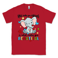 Red what makes you different is what makes you beautif Classic Tee - MaliasSmallBusiness