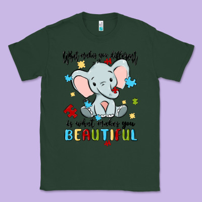 What Makes You Different Is What Makes You Beautif Classic Tee Designed By Maliassmallbusiness