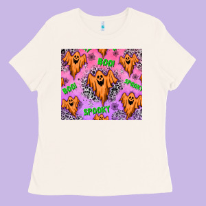Halloween Ladies Tee Designed By Texasbilliewilder