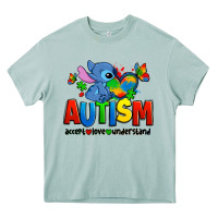 Autism Stitch Accept Love Understand Heavy Core Tee | Teevron