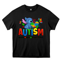 Black autism stitch accept love understand Heavy Core Tee - Zillion Design Studio