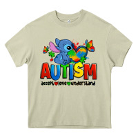 Mossy autism stitch accept love understand Heavy Core Tee - Zillion Design Studio