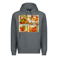 Rock Hello Fall pumpkins Premium Hoodie - NancyCooperArtShop