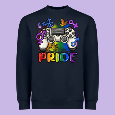 Gaymer Pride Heavyweight Sweatshirt Designed By Maliassmallbusiness