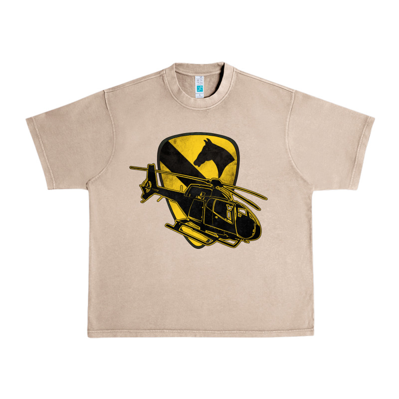 1st Cavalry Division Chopper Helicopter Air Cav Urban Heavy Tee by Jasminsmagicworld | Teevron