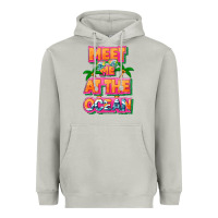 Moon Dust Meet me at the ocean Summer Heavyweight Hoodie - NancyCooperArtShop