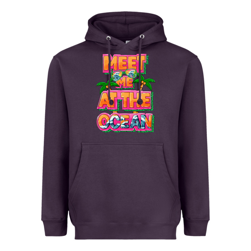 Meet Me At The Ocean Summer Heavyweight Hoodie by NancyCooperArtShop | Teevron