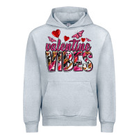 Heather Grey valentine vibes olivia Urban Hoodie - OliviaCreatesArt