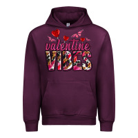 Mauve Wine valentine vibes olivia Urban Hoodie - OliviaCreatesArt