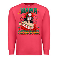 Cardinal Mama Chingona Skull Premium Sweatshirt - texasbilliewilder