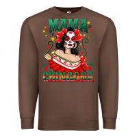 Chestnut Mama Chingona Skull Premium Sweatshirt - texasbilliewilder
